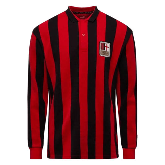 AC milan 125 years kit fan version long sleeve vintage rossoneri stripes LEAKITS Store