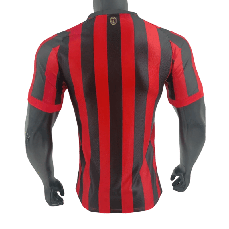 AC milan 125 years jersey player version anniversary classic red black stripes