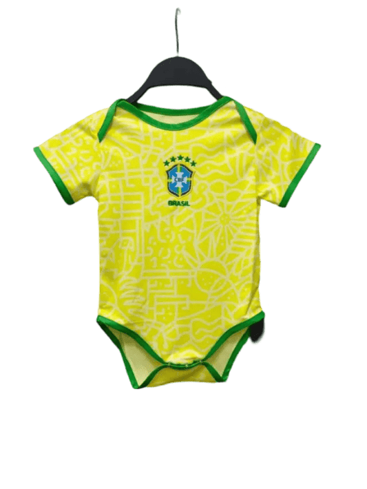 Brazil 2024/25 Home Baby Football Jersey - LEAKITS
