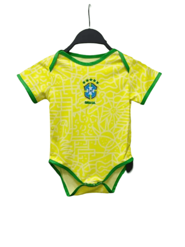 Brazil 2024/25 Home Baby Football Jersey - LEAKITS