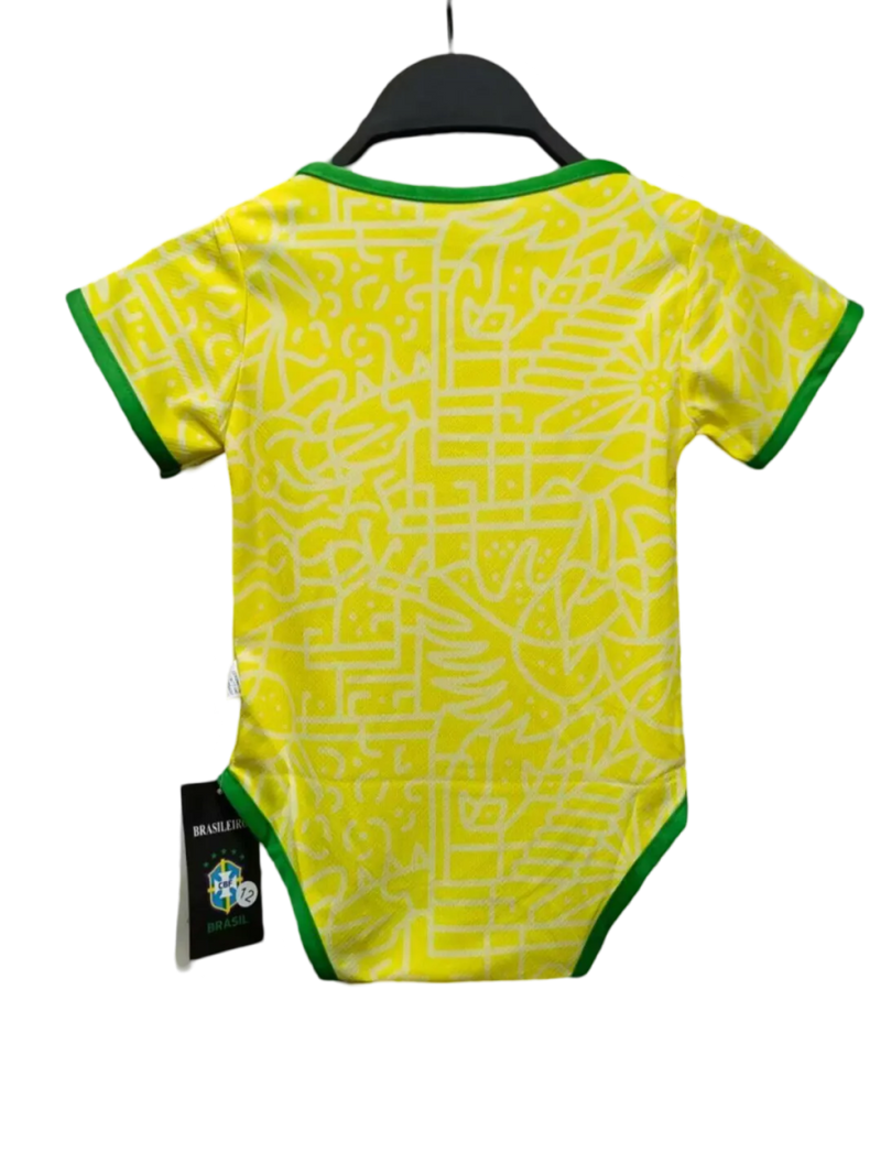 Brazil 2024/25 Home Baby Football Jersey - LEAKITS