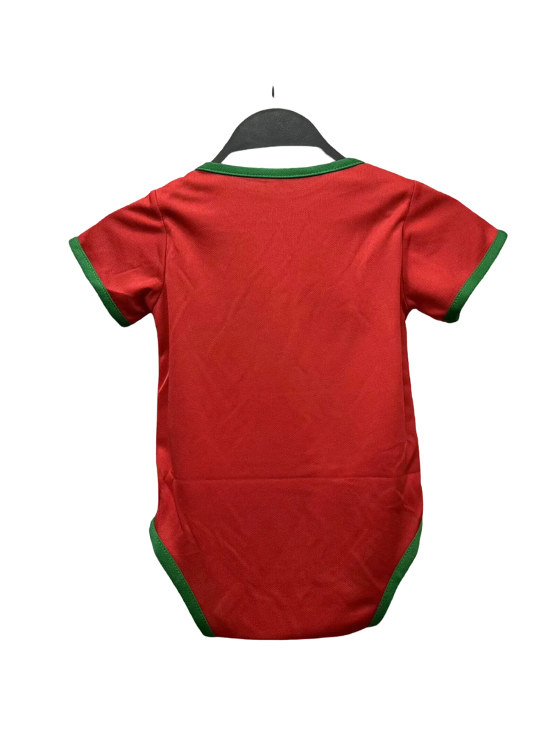 Portugal 2024/25 Home Baby Football Outfits Red - LEAKITS