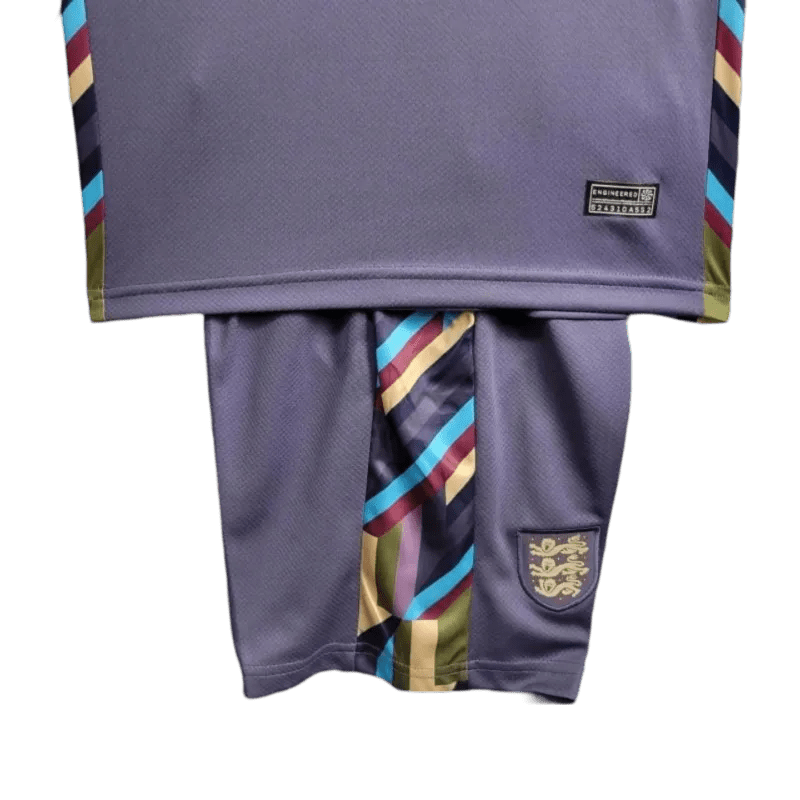 Kids England Kit Away 2024/25 Purple - LEAKITS