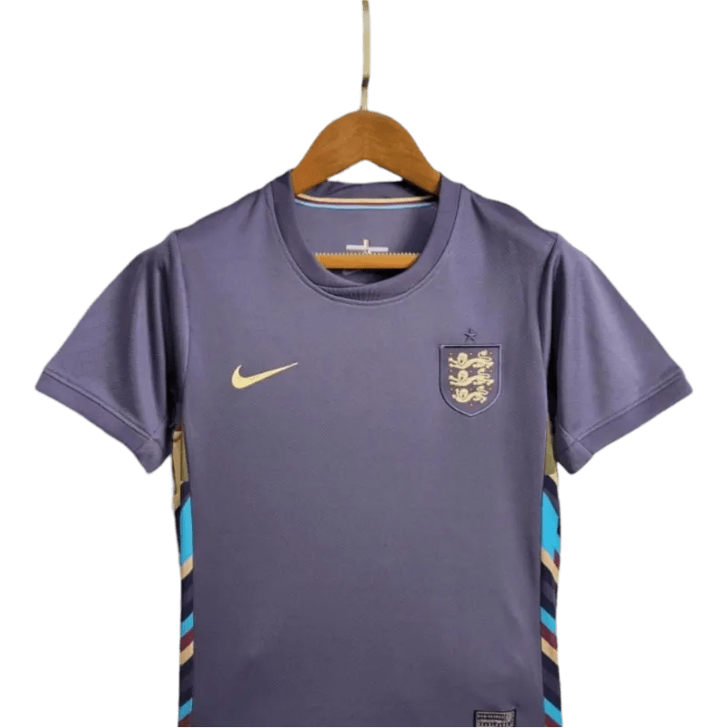 Kids England Kit Away 2024/25 Purple - LEAKITS