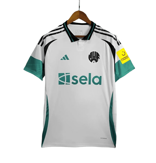 Newcastle united shirt 24/25 third fan version white green accents sela current season magpies LEAKITS Store