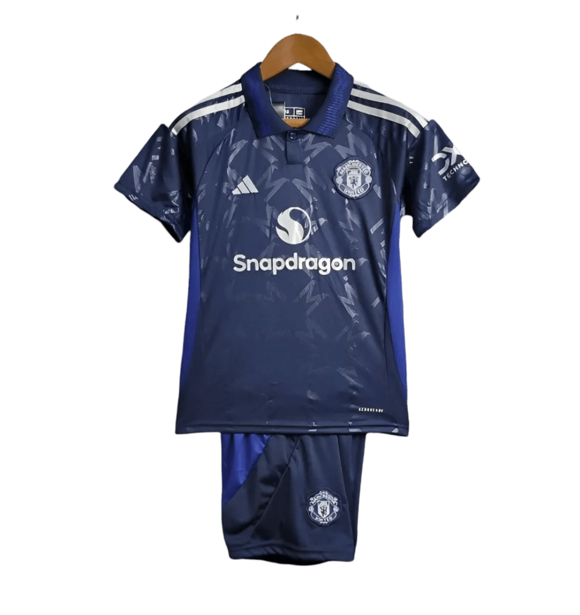 Children's Man United Football Kits 2024/25 Away Blue - LEAKITS