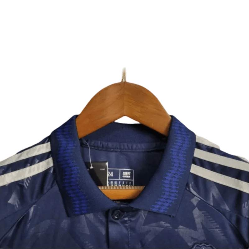 Children's Man United Football Kits 2024/25 Away Blue - LEAKITS