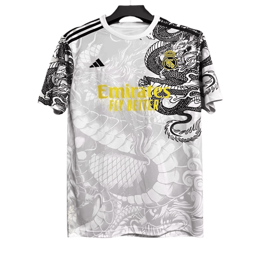 2024/2025 Real Madrid White Dragon Jersey - LEAKITS