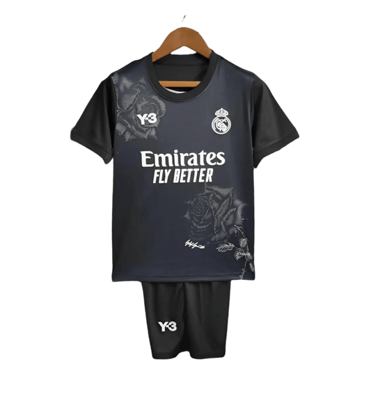 Real Madrid 2024/25 Kids Kit Y3 Version Black - LEAKITS