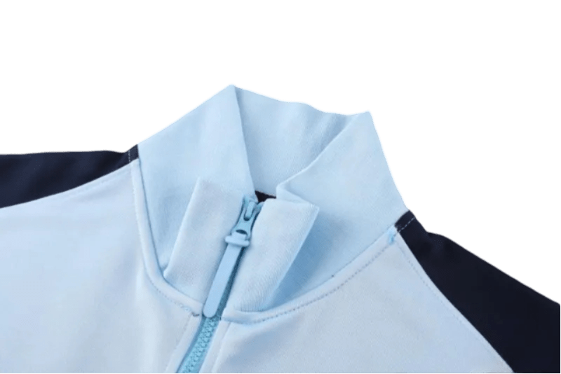 2024 France Light Blue Full Zipper Jacket + Long Pants | GoatGears Store - LEAKITS