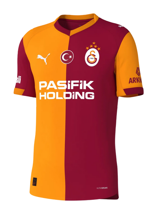 Galatasaray jersey 25/26 home fan version orange bordeaux pasifik holding authentic cimbom LEAKITS Store