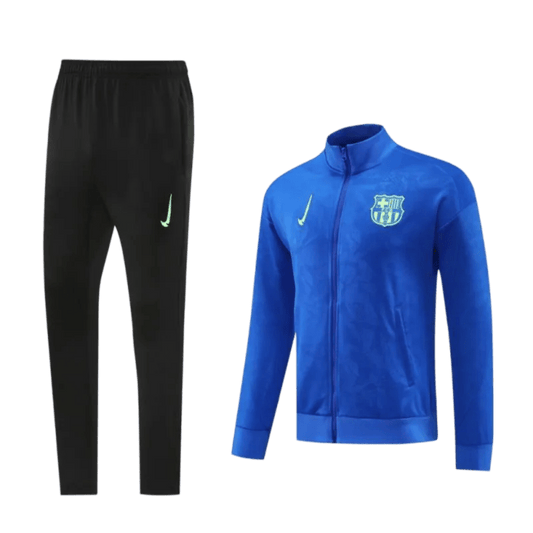2024/2025 Barcelona Blue Full Zipper Jacket + Long Pants | GoatGears Store - LEAKITS