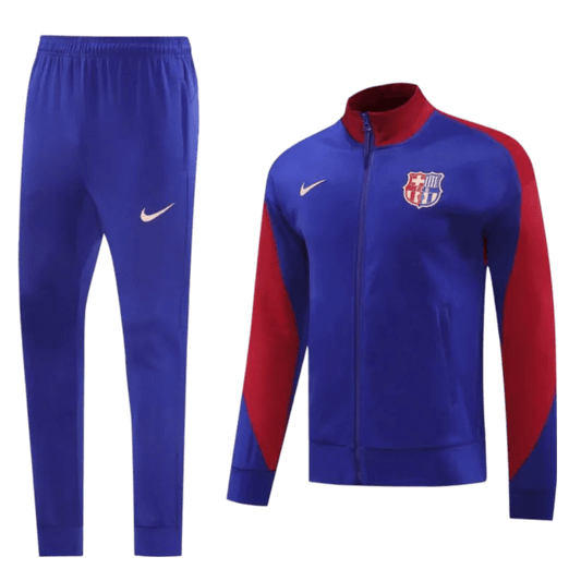 2024/2025 Barcelona Blue & Red Full Zipper Jacket + Long Pants | GoatGears Store - LEAKITS