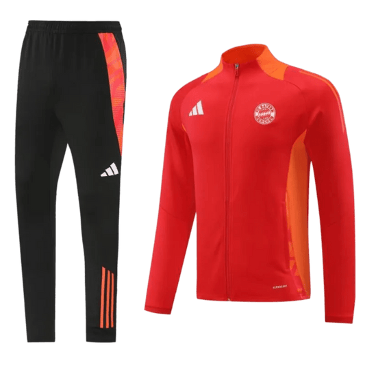 2024/2025 Bayern Munich Dark Red Full Zipper Jacket + Long Pants | GoatGears Store - LEAKITS