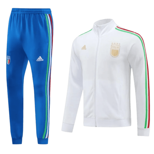 2024/2025 Italy White Full Zipper Jacket + Long Pants | GoatGears Store - LEAKITS