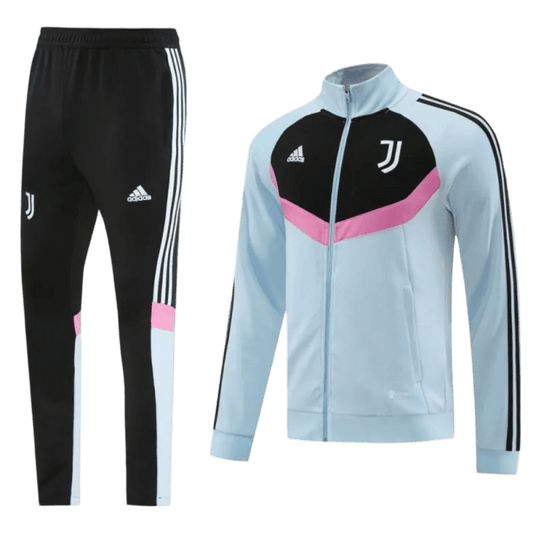 2024/2025 Juventus Light Blue & Black Full Zipper Jacket + Long Pants | GoatGears Store - LEAKITS