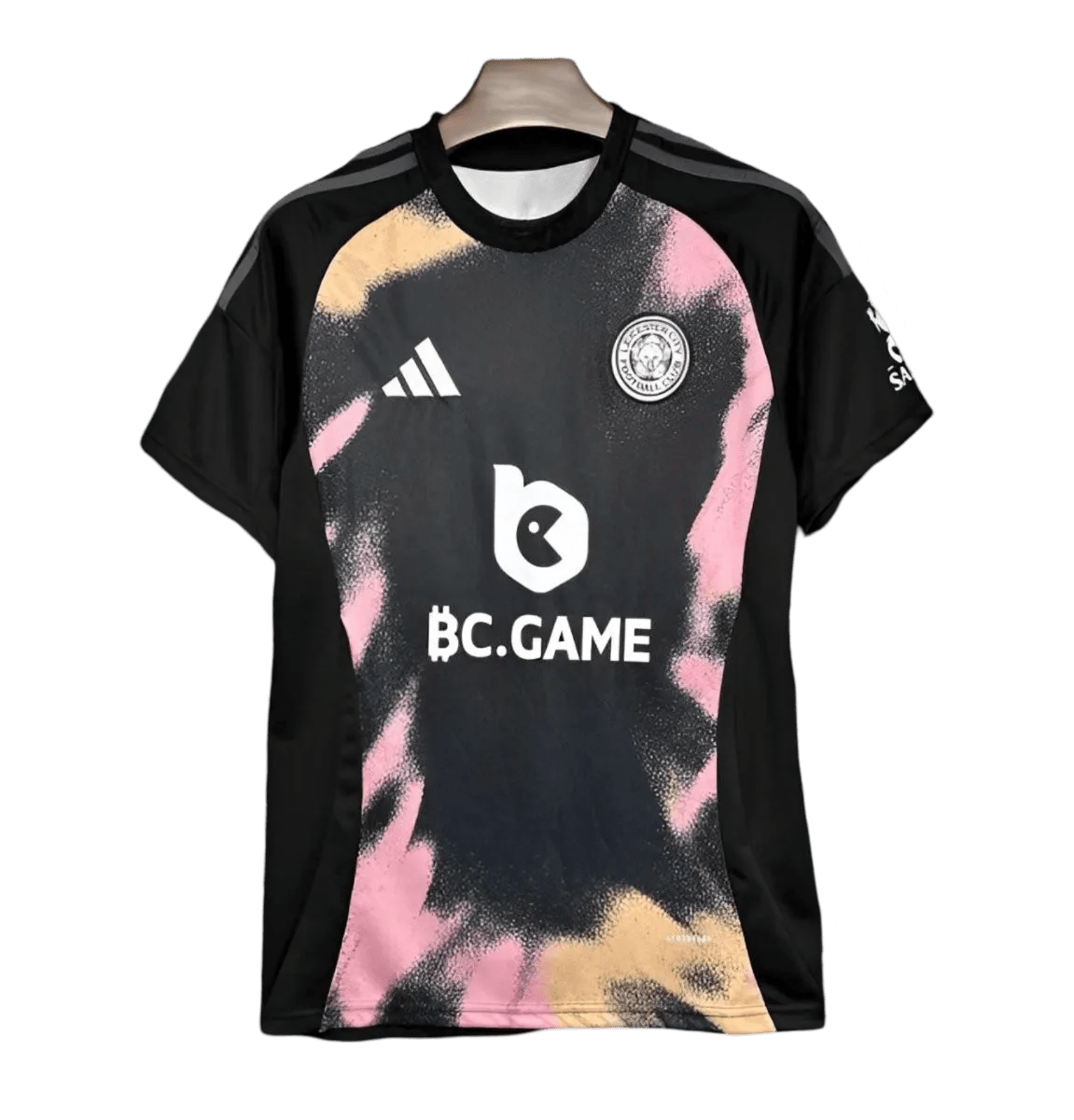 Leicester city kit 24/25 away fan version black pink orange patterns bc game current season foxes LEAKITS Store