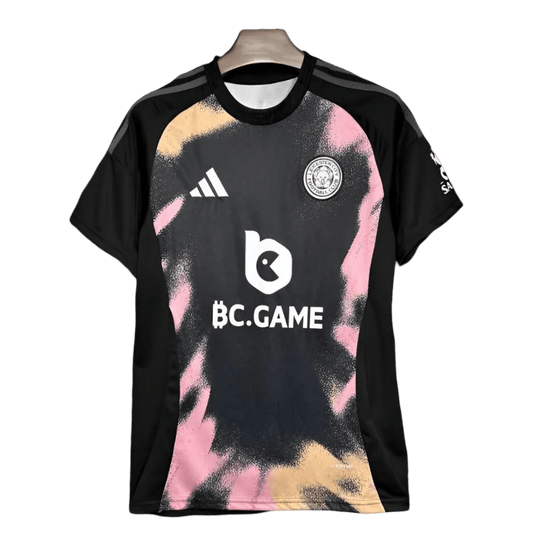Leicester city kit 24/25 away fan version black pink orange patterns bc game current season foxes LEAKITS Store