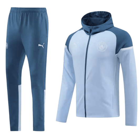 2024/2025 Sky Blues Light Blue Hoodie Full Zipper Jacket + Long Pants | GoatGears Store - LEAKITS