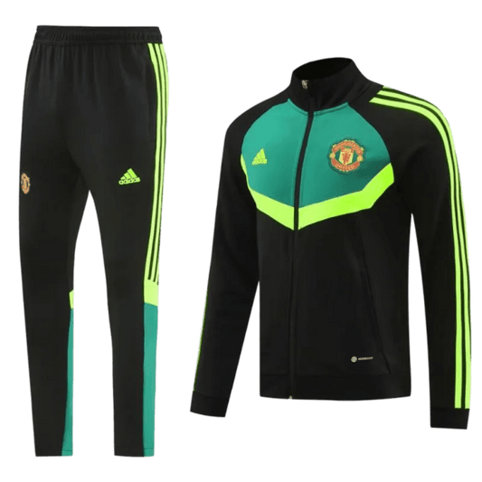 2024/2025 Newton Heath Black & Green Full Zipper Jacket + Long Pants | GoatGears Store - LEAKITS