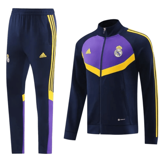 2024/2025 Real Madrid Black & Purple Full Zipper Jacket +Long Pants | GoatGears Store - LEAKITS
