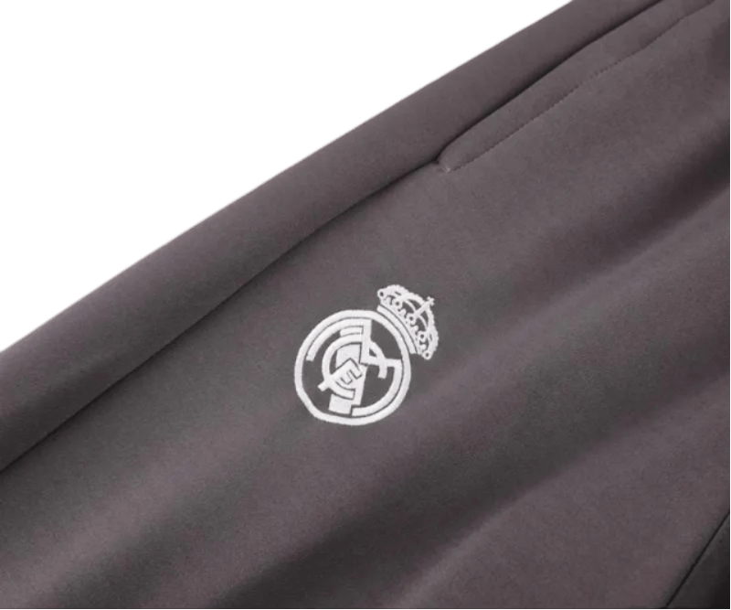 2024/2025 Real Madrid Grey Full Zipper Jacket + Long Pants | GoatGears Store - LEAKITS