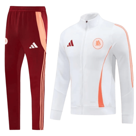 2024/2025 Roma White Full Zipper Jacket + Long Pants | GoatGears Store - LEAKITS