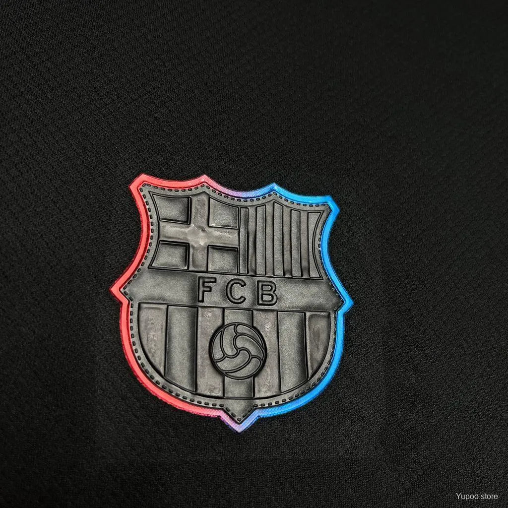 Barcelona away kit 24/25 fan version black barcelona jerseys collection contemporary