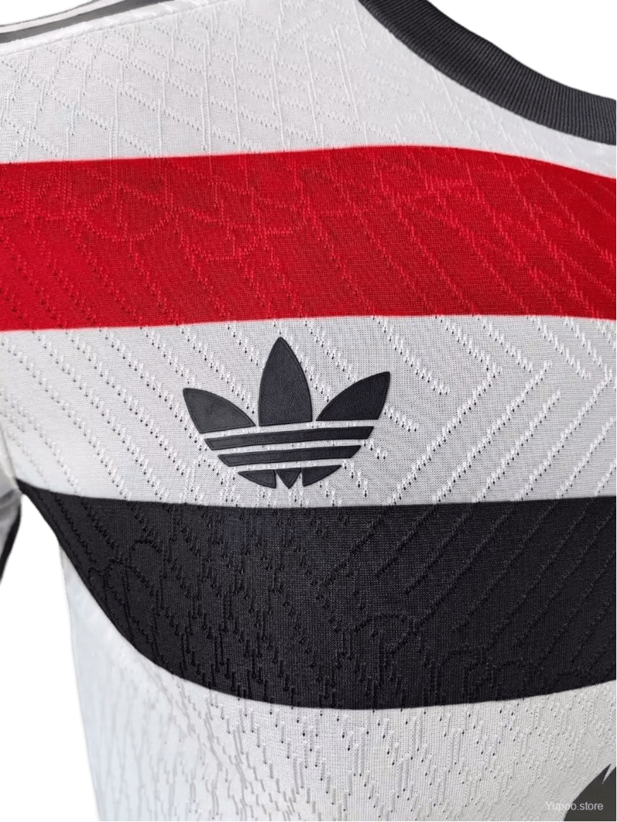 Manchester united 3rd kit 24/25 player version white red athletic construction professional heritage