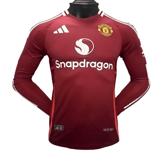 Manchester united home kit 24/25 player version red performance design snapdragon professional LEAKITS Store