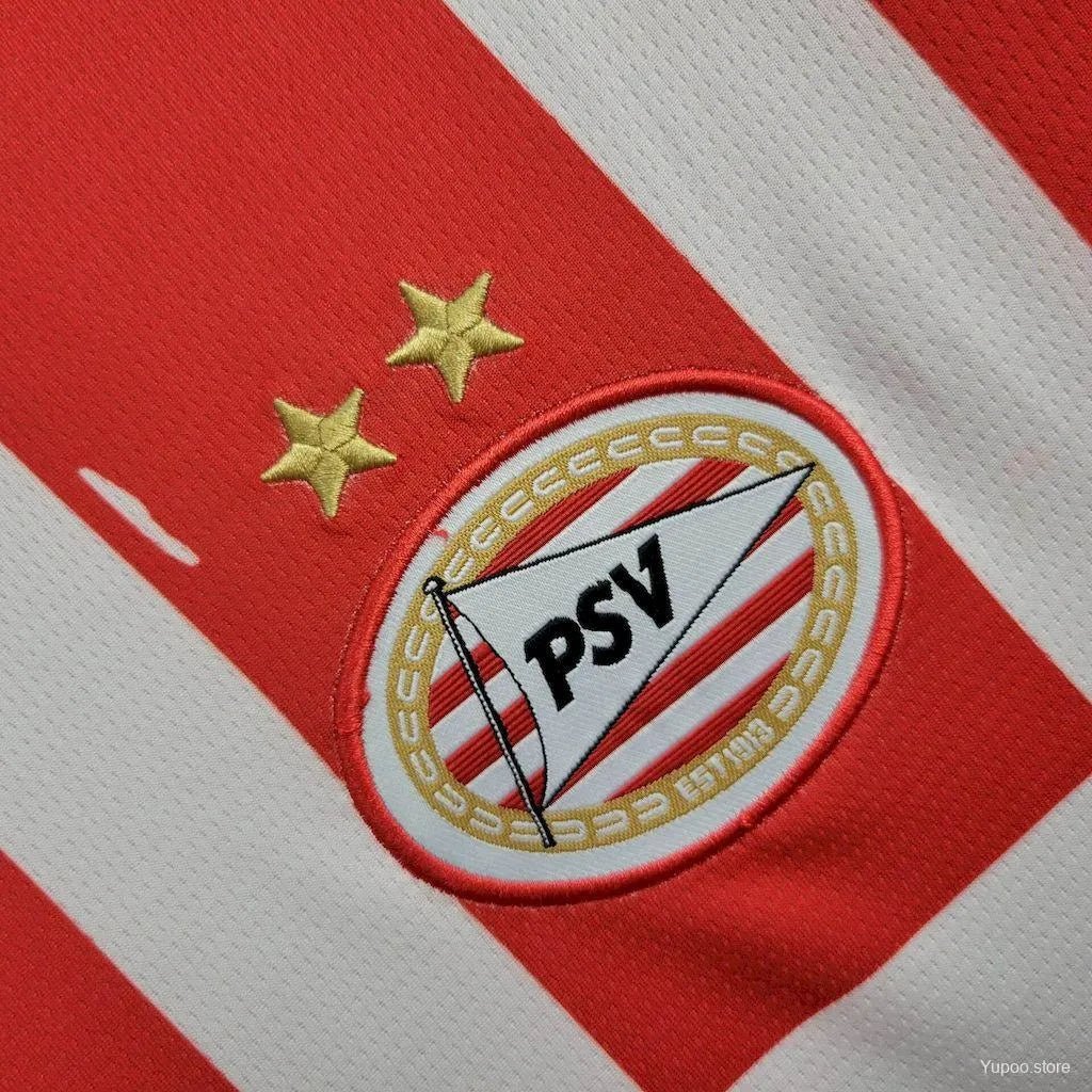 PSV shirt home fan version 24/25 red white design authentic construction heritage quality