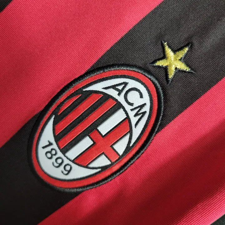 AC milan home long sleeve retro jersey 2009/10 ac milan jerseys collection classic