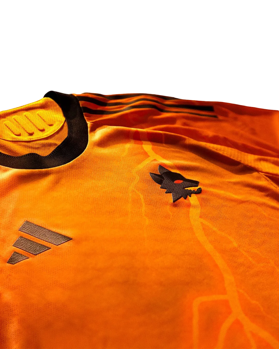 Roma orange jersey away fan version 25/26 orange design authentic construction heritage quality