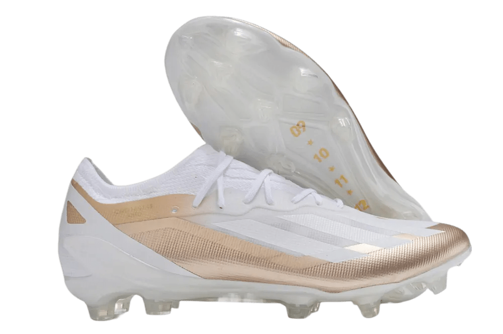 Adidas X Crazyfast - MESSI.1 FG - White & Gold | GoatGears Store - LEAKITS