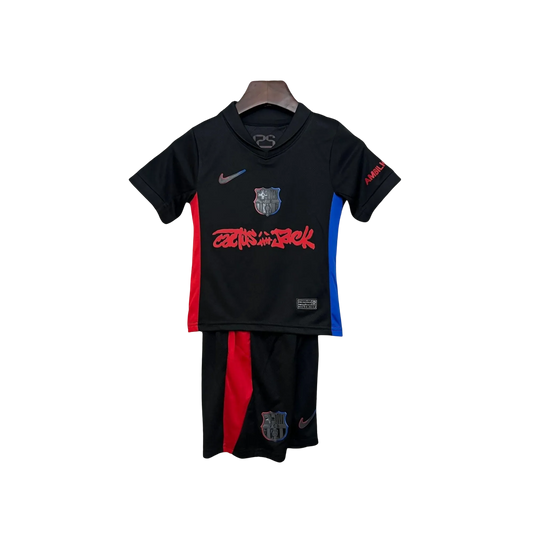 Cactus Jack Barcelona Kids Kit - 2025/2026 Travis Away - LEAKITS