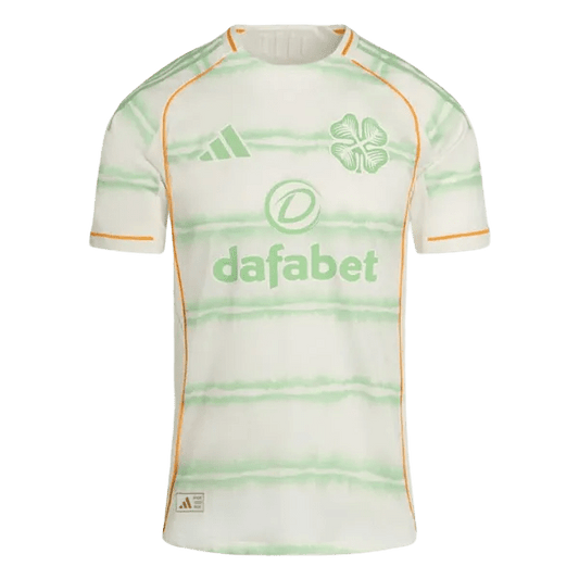 Celtic jersey 25/26 third fan version white green orange accents dafabet future season celtic LEAKITS Store
