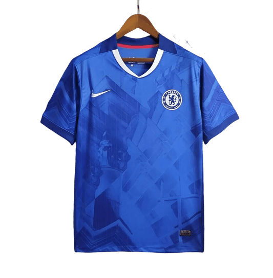Chelsea home kit 25/26 fan version royal blue geometric pattern future season blues LEAKITS Store
