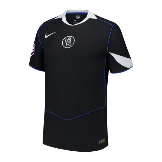 Chelsea third kit 25/26 fan version black blue white accents future season blues LEAKITS Store