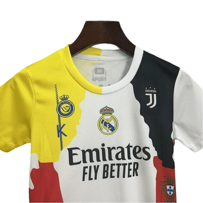 Kids football kits ronaldo all clubs youth design children career tribute collector