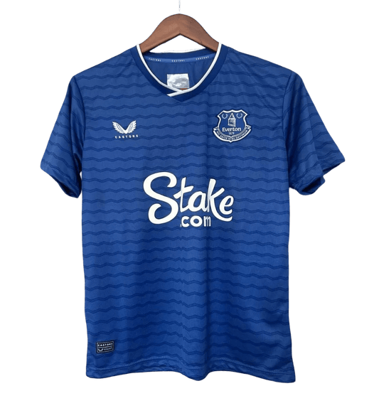 Everton jersey 25/26 home fan version royal blue wave pattern stake future season toffees LEAKITS Store