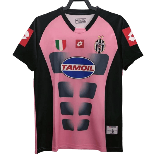 Pink juventus jersey goalkeeper 2002 03 TAMOIL sponsor retro Bianconeri heritage LEAKITS Store