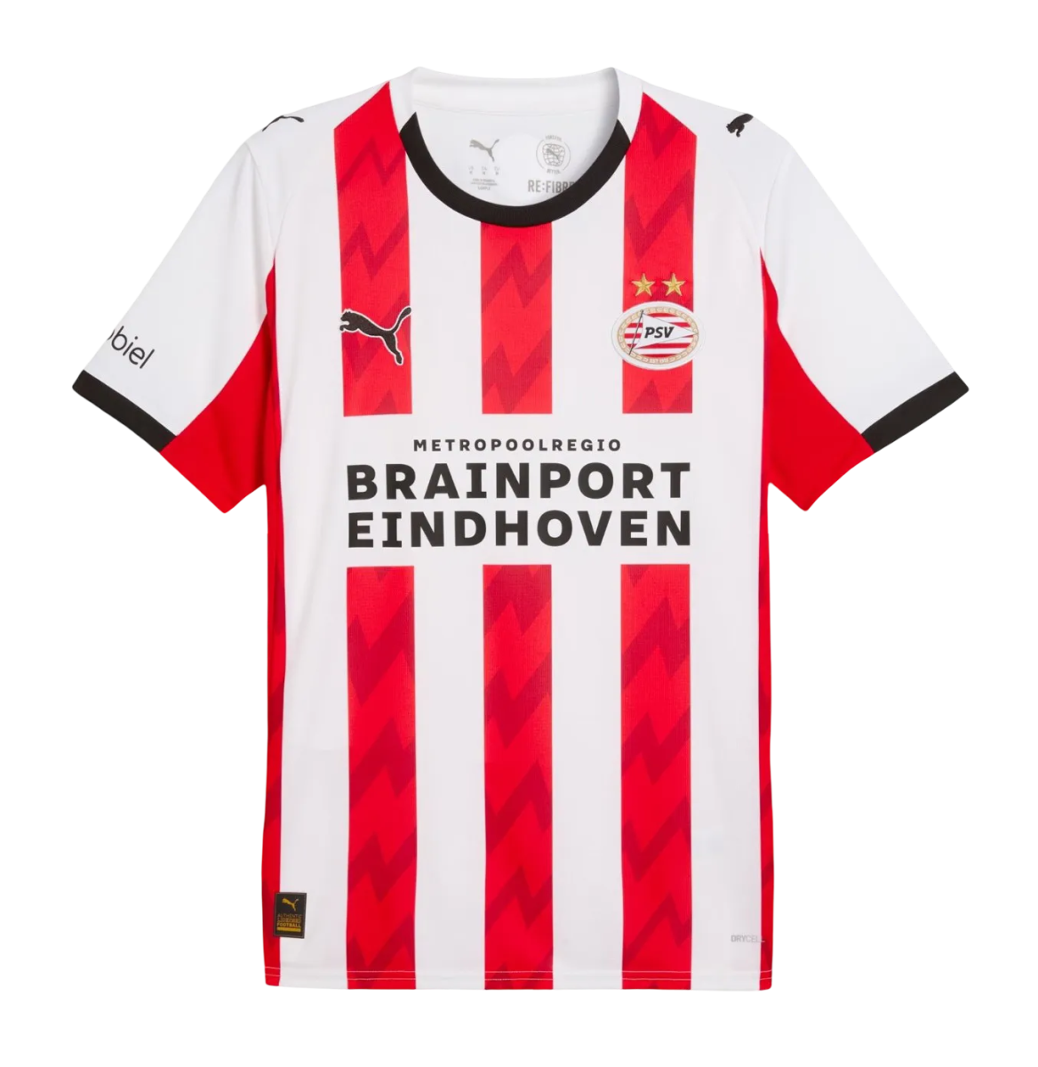 PSV eindhoven kit 25/26 home fan version red white stripes brainport eindhoven traditional eredivisie LEAKITS Store
