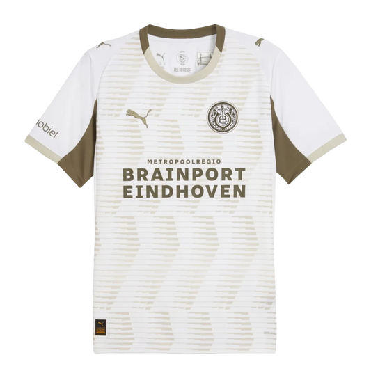 PSV eindhoven kit 25/26 third fan version off white geometric patterns brainport eindhoven innovative eredivisie LEAKITS Store