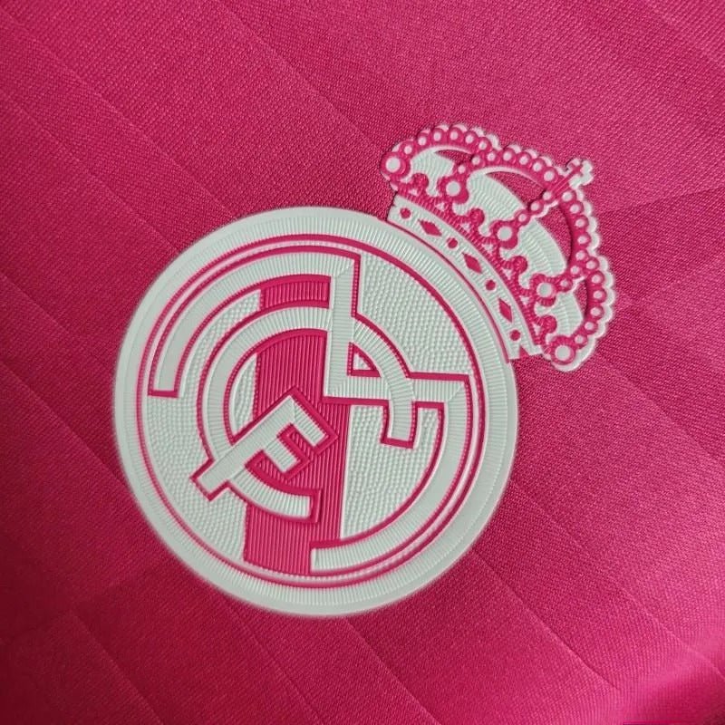 Real madrid pink shirt retro pink white 14-15 Ronaldo heritage pride