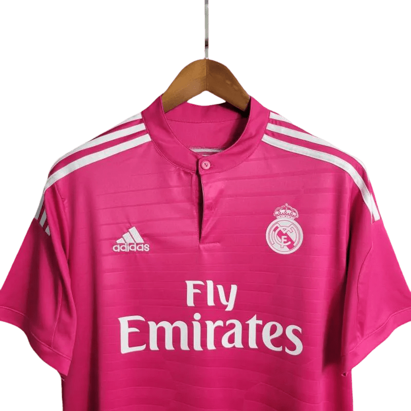 Jersey pink real madrid 2014 2015 retro pink white Spanish classic
