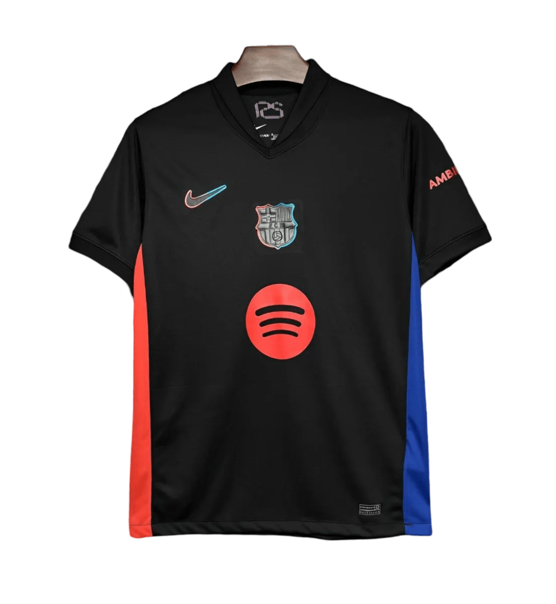 Barcelona black jersey 2024 fan version away kit black contemporary construction heritage