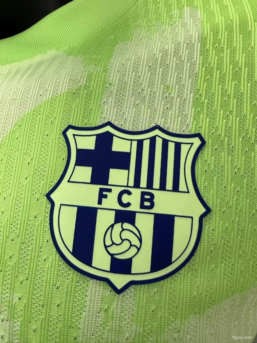 Third jersey barcelona 24/25 player version athletic performance green geometric heritage