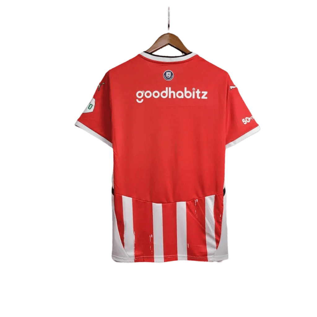 Netherlands psv shirt home fan version 24/25 red white distinctive heritage design