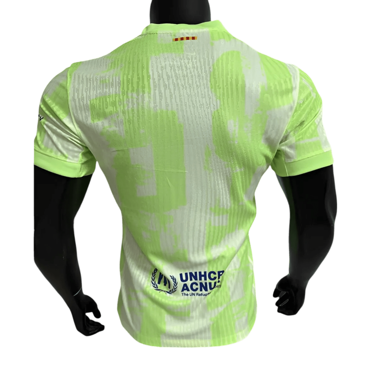 FC barcelona third jersey player version 24/25 athletic green geometric construction heritage