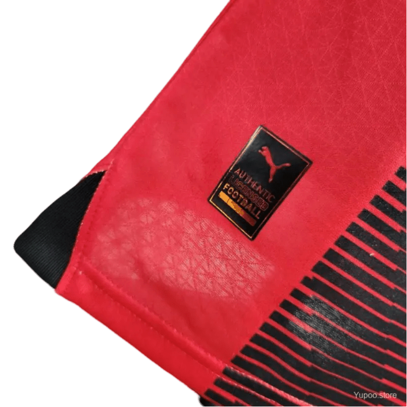 AC milan soccer shirt player version 23/24 athletic performance geometric patterns